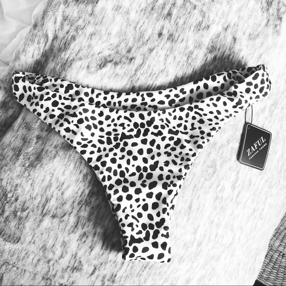 black and white bathing suit bottoms